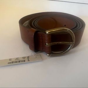 Madewell Perfect Leather Belt, Pecan Color, size XXL NWT